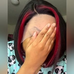 12in Red peakAboo highlight Bob